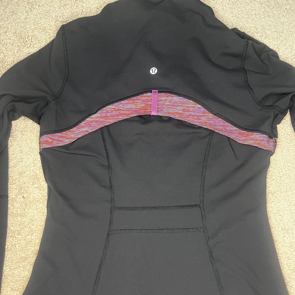 lululemon athletica Black and Pink Athletic Hoodie Sweatshirt